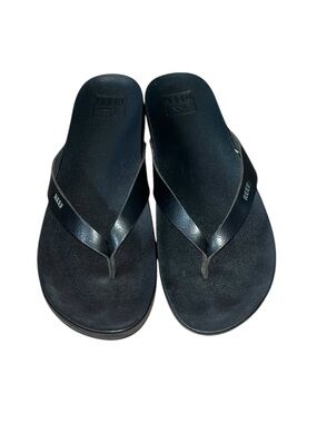 Reef Cushion Court Black Sandals - Women’s Size 8